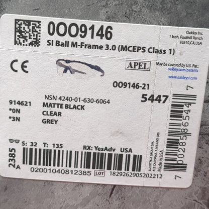 Oakley 3.0 M-Frame APEL Ballistic Eye Protection Set Lenses Frame Case (cl ab01-APR239)