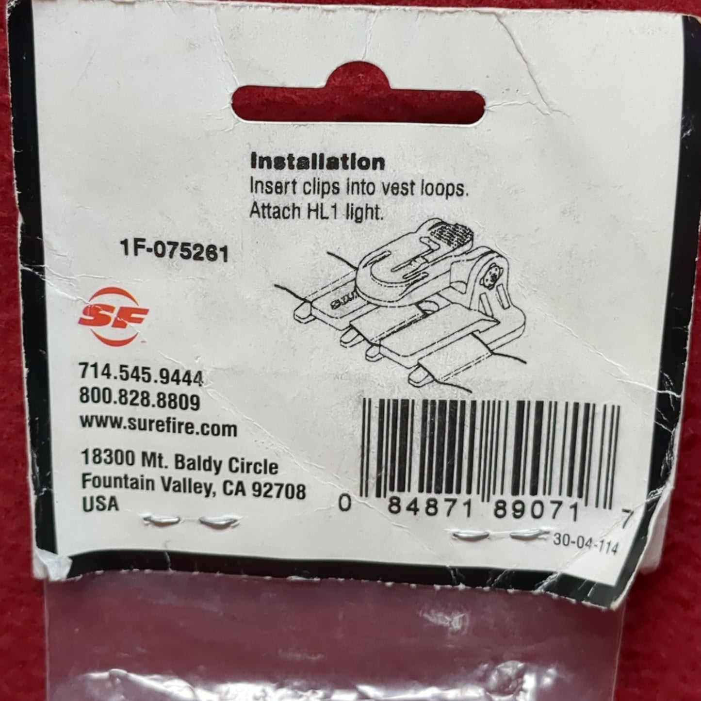 Surefire Z71 Molle Vest Clip HL1 (25o- da03-APR240)