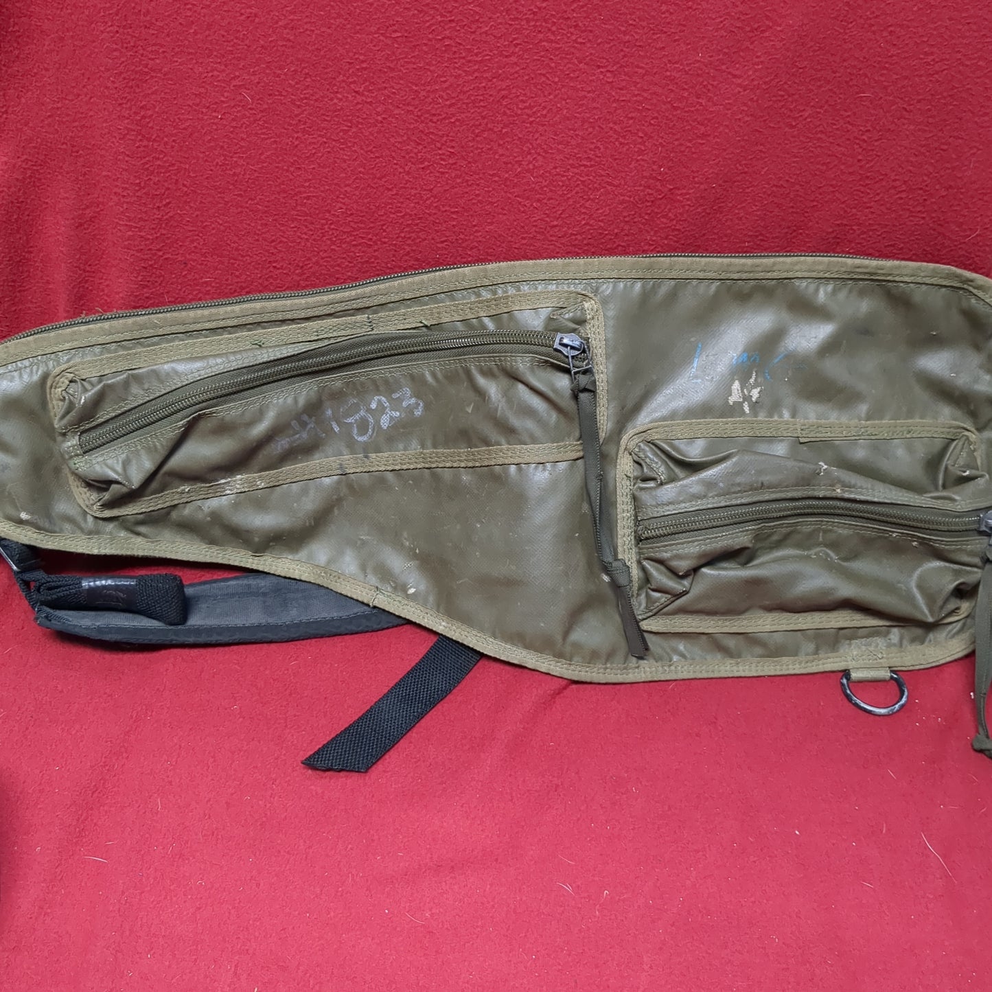 US Army Carrying Case Spare Barrel Bag Nylon Vinyl Water Resistant W/ Padded Sling (BA04-APR246)