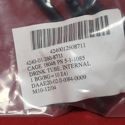 NOS US Army Drink Tube, Internal 1 Bag equals 10 Each (09o- db3-APR323)