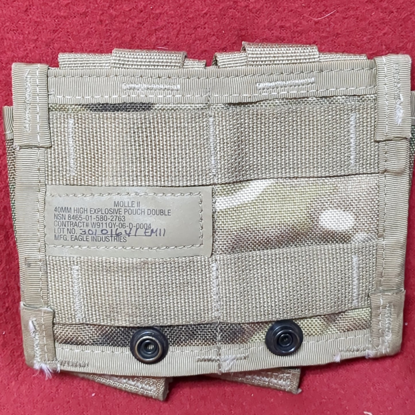 Set of US Army 40mm Double Pouch OCP Molle II Excellent condition (28o- da04-APR337)
