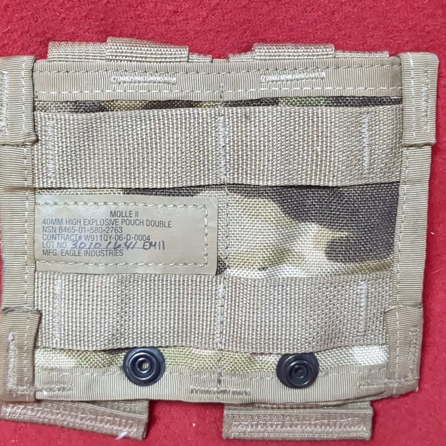 Set of US Army 40mm Double Pouch OCP Molle II Excellent condition (28o- da04-APR337)