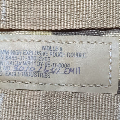 Set of US Army 40mm Double Pouch OCP Molle II Excellent condition (28o- da04-APR337)