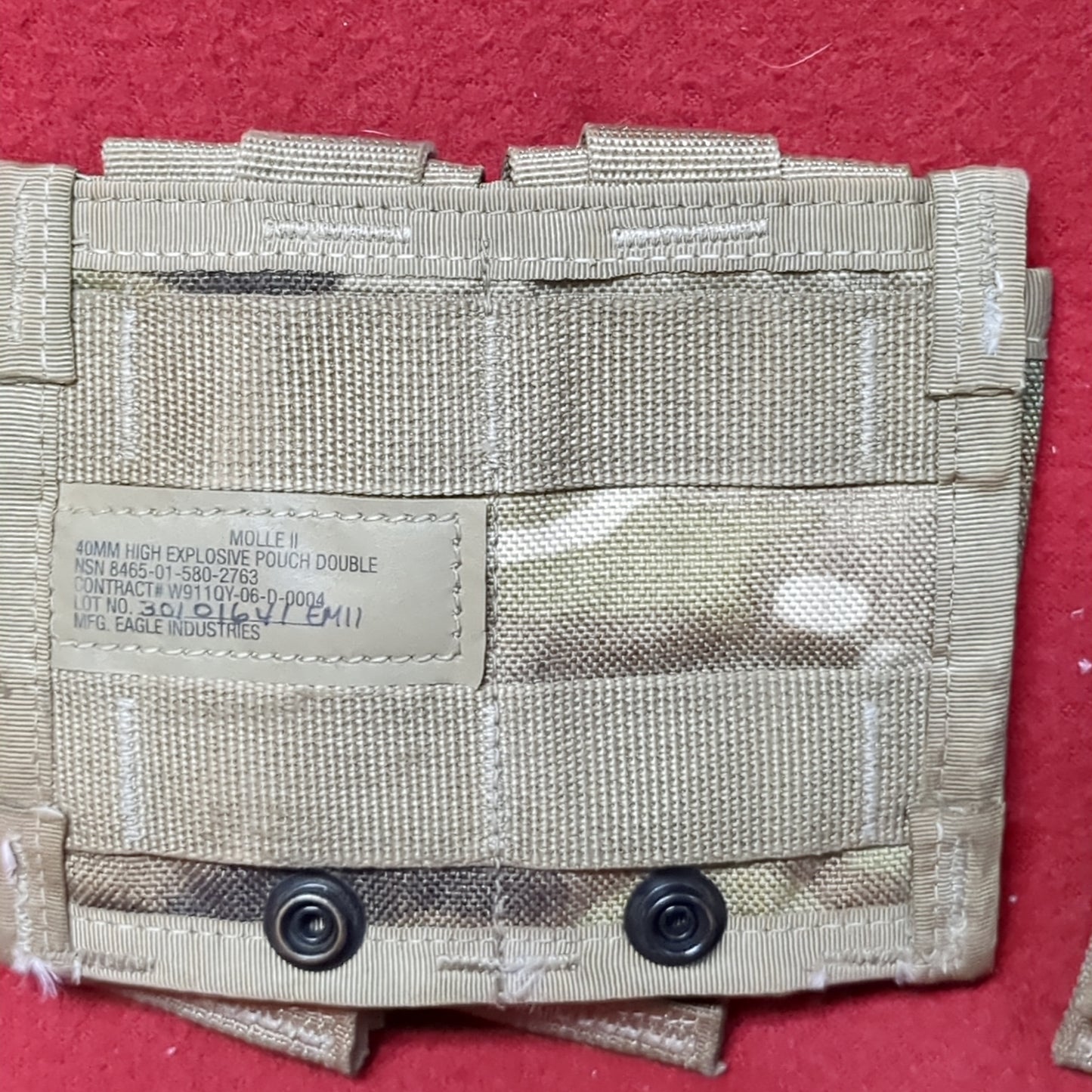 Set of US Army 40mm Double Pouch OCP Molle II Excellent condition (28o- da04-APR337)