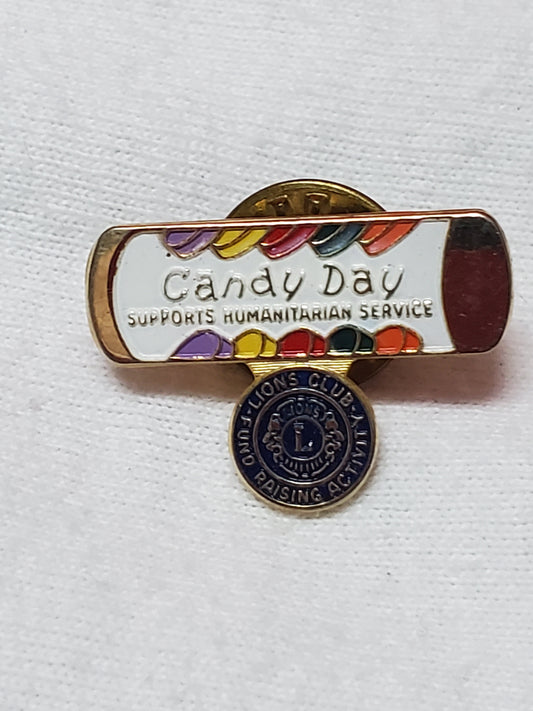 VINTAGE Lions Club International CANDY DAY Lapel Pin (06o6)