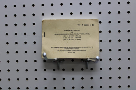 Mar. 1996 TM 3-4240-343-10 Chemical-Biological Mask (T624)