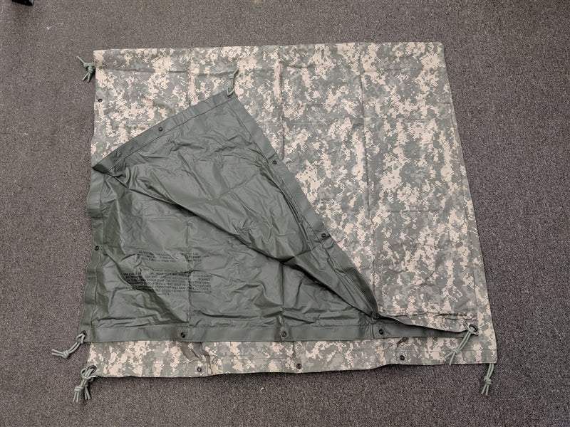 US Army ACU Tarpaulin Reversible Waterproof Field Shelter Tarp Orc Ind