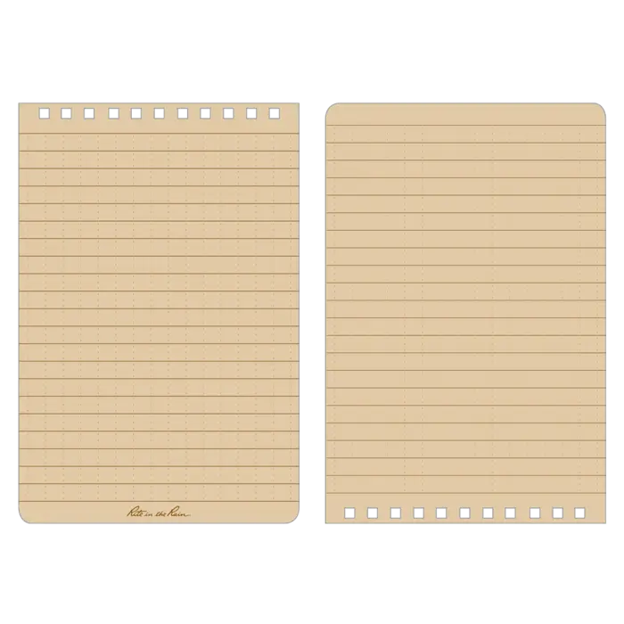 446 4x6 Brown Top Spiral Pocket Rite in the Rain Notebook 4" x 6" (446)