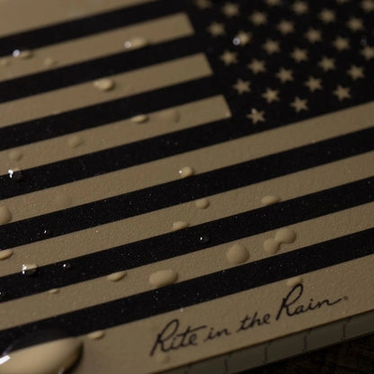 FL935T 3x5 Flag Tan Top Spiral Pocket Rite in the Rain Notebook 3" x 5" (FL935T)