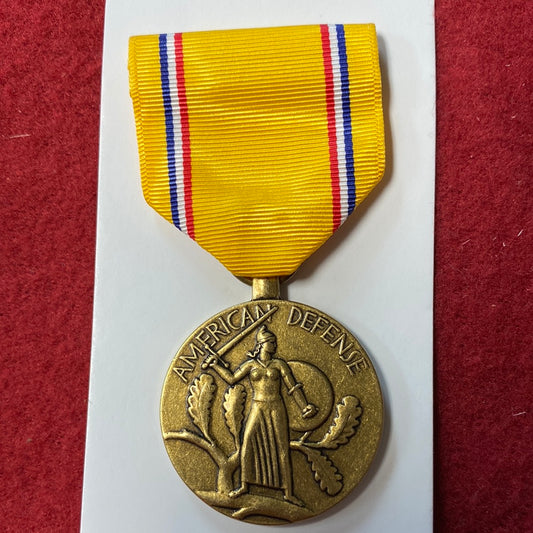 VINTAGE US Army AMERICAN DEFENSE MEDAL (WSB03-120)
