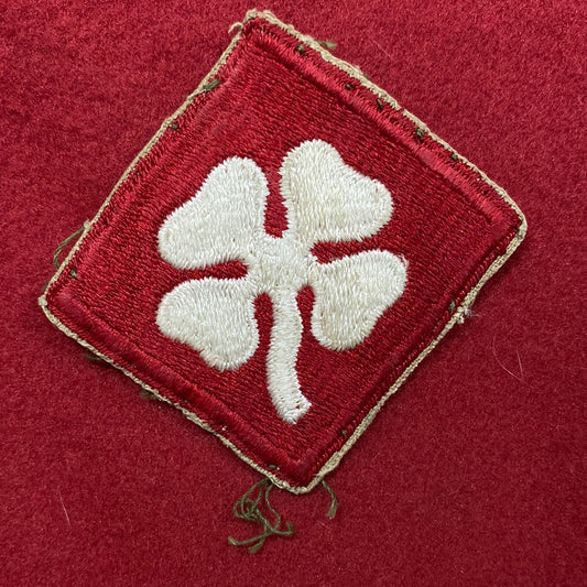 VINTAGE US Army 4th Army Patch Sew-On (12o79)