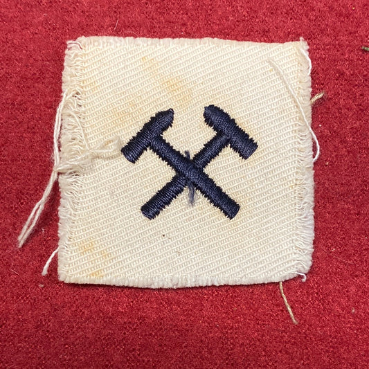 VINTAGE US Navy Coast Guard METALSMITH/MOLDER Sew On Patch (WSB09-169)