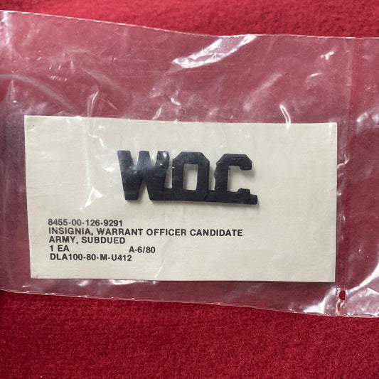 VINTAGE US Army WARRANT OFFICER CANDIDATE 1971 Pin (04cc49)