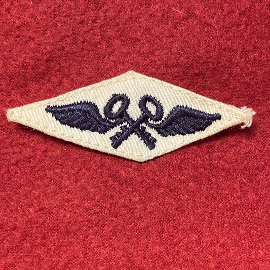 VINTAGE US Navy Coast Guard AVIATION STONEKEEPER Sew On Patch (WSB09-16)