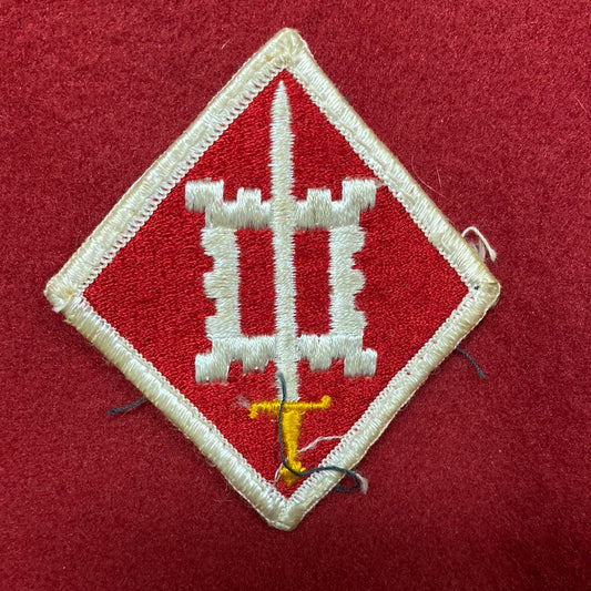 VINTAGE US Army 18th Engineer Patch Sew-On (12o83)