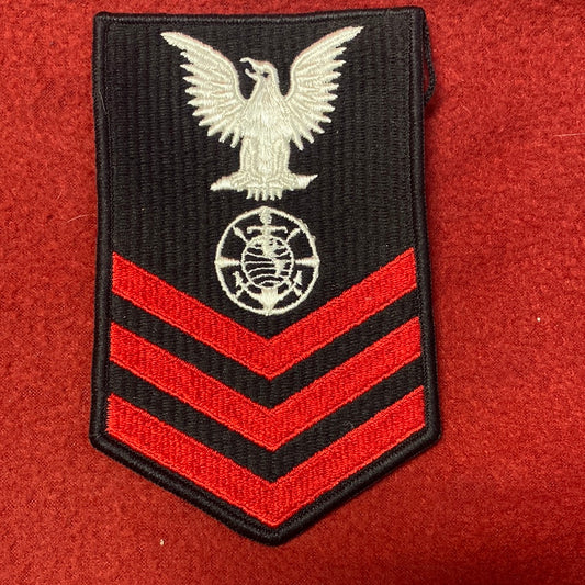 VINTAGE US Navy Coast Guard PETTY OFFICER 1st CLASS RELIGIOUS PROGRAM SPEC. Sew On Patch (WSB09-07)