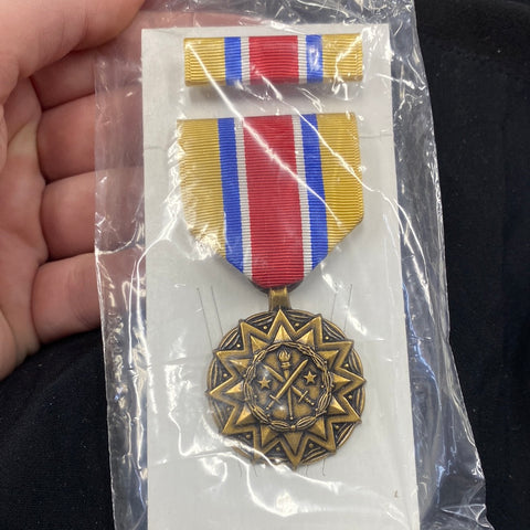 VINTAGE US Army RESERVE COMPONENTS ACHIEVEMENT Medal Ribbon (07cc46)