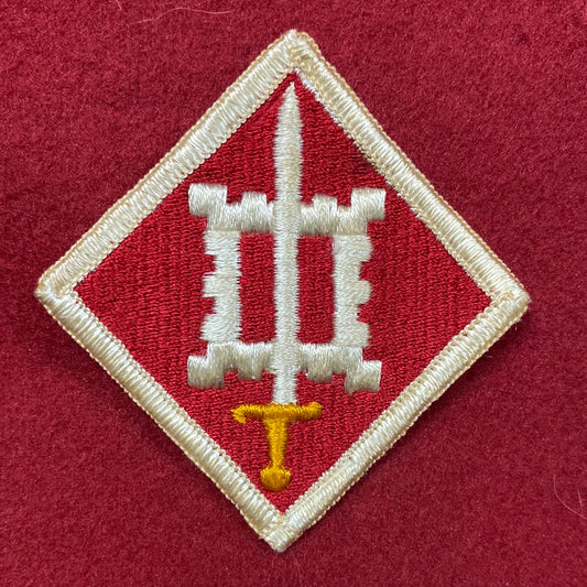 VINTAGE US Army 18th Engineer Patch Sew-On (12o84)