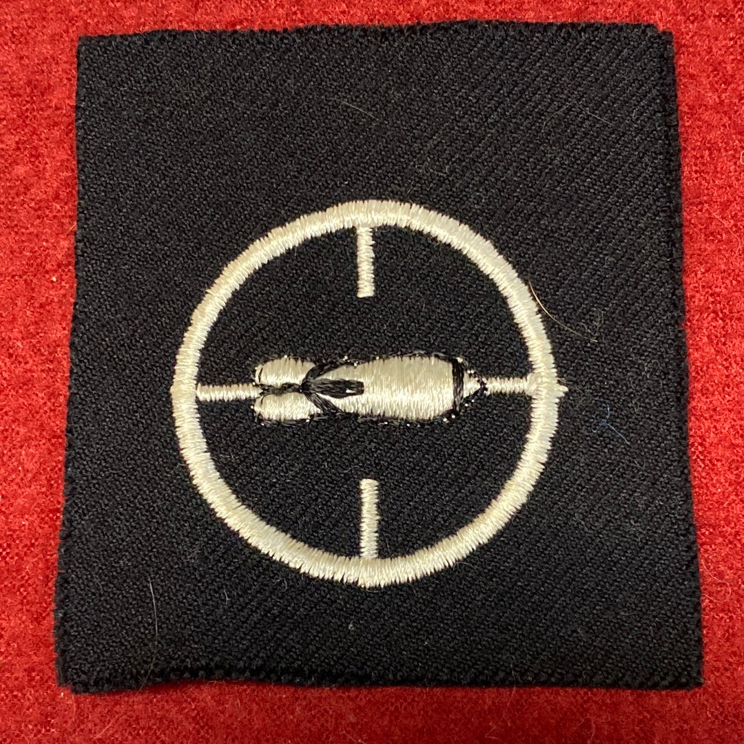 VINTAGE US Navy Coast Guard MASTER HORIZONTAL BOMBER Sew On Patch (WSB09-185)