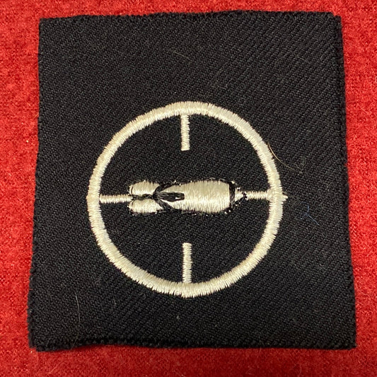 VINTAGE US Navy Coast Guard MASTER HORIZONTAL BOMBER Sew On Patch (WSB09-185)
