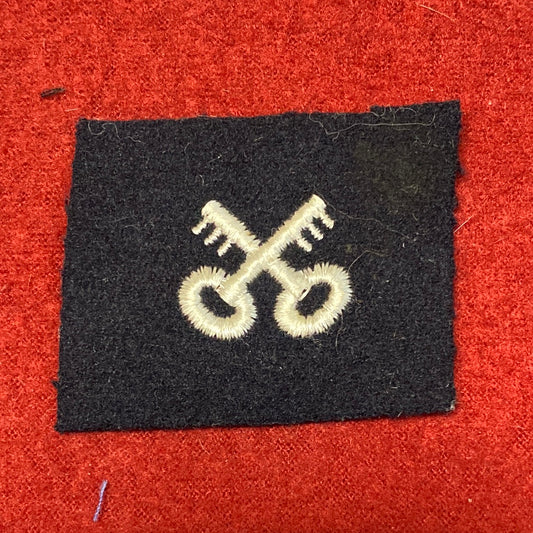 VINTAGE US Navy Coast Guard STONEKEEPER Sew On Patch (WSB09-199)
