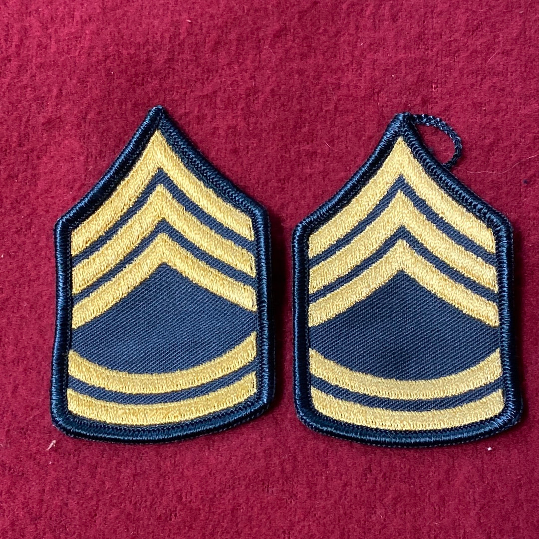 SET OF VINTAGE US Army Sergeant First Class Rank Patch Sew-On (04cc102)