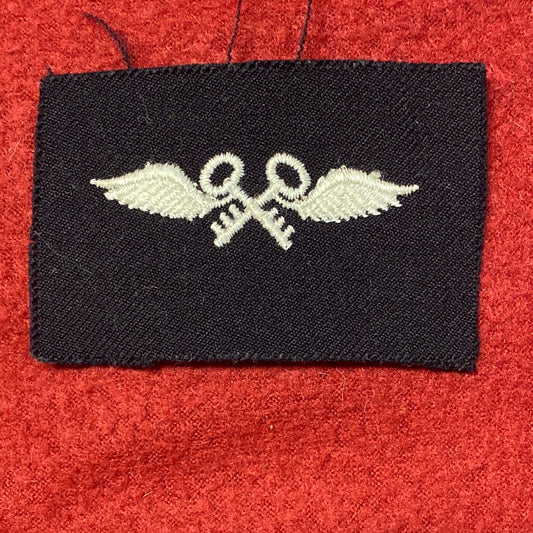 VINTAGE US Navy Coast Guard AVIATION STONEKEEPER Sew On Patch (WSB09-12)