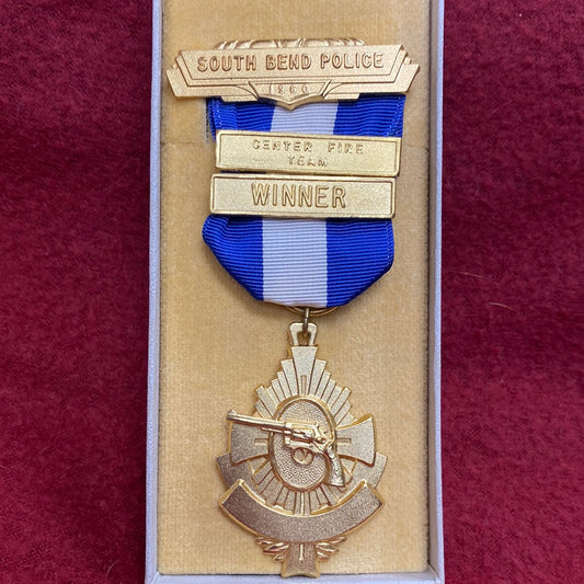 VINTAGE 1960 South Bend POLICE CENTER FIRE TEAM WINNER with BOX (WSB03-66)