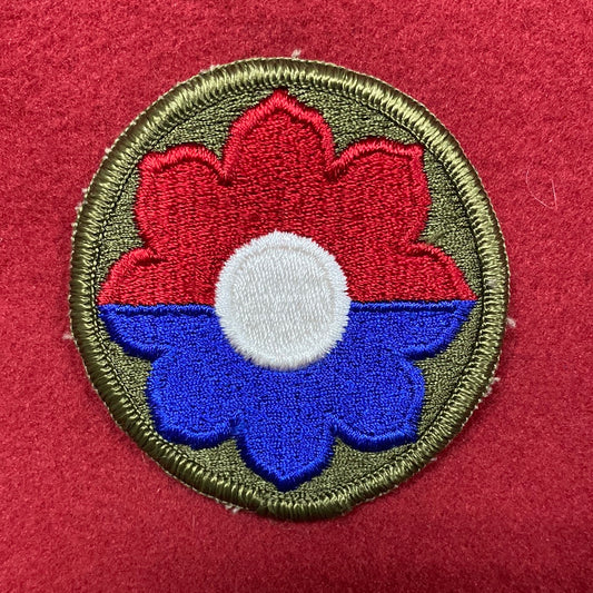 VINTAGE US Army 9th ID Patch Sew-On (12o78)