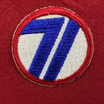 VINTAGE US Army 71st Infantry Division Patch Sew-On (12o45)