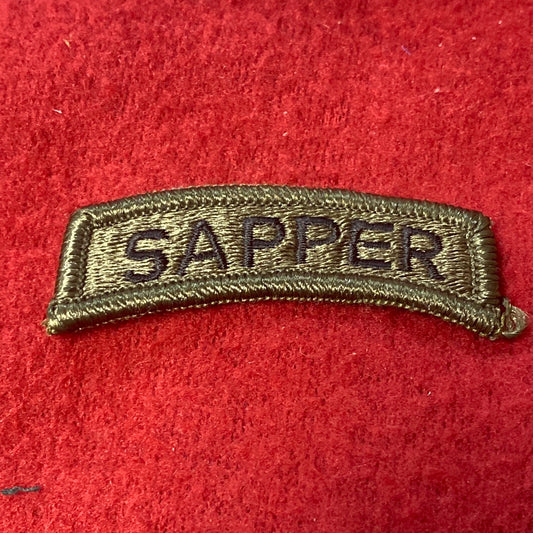 VINTAGE US Army Sapper Patch Sew-On (WSB01-01)