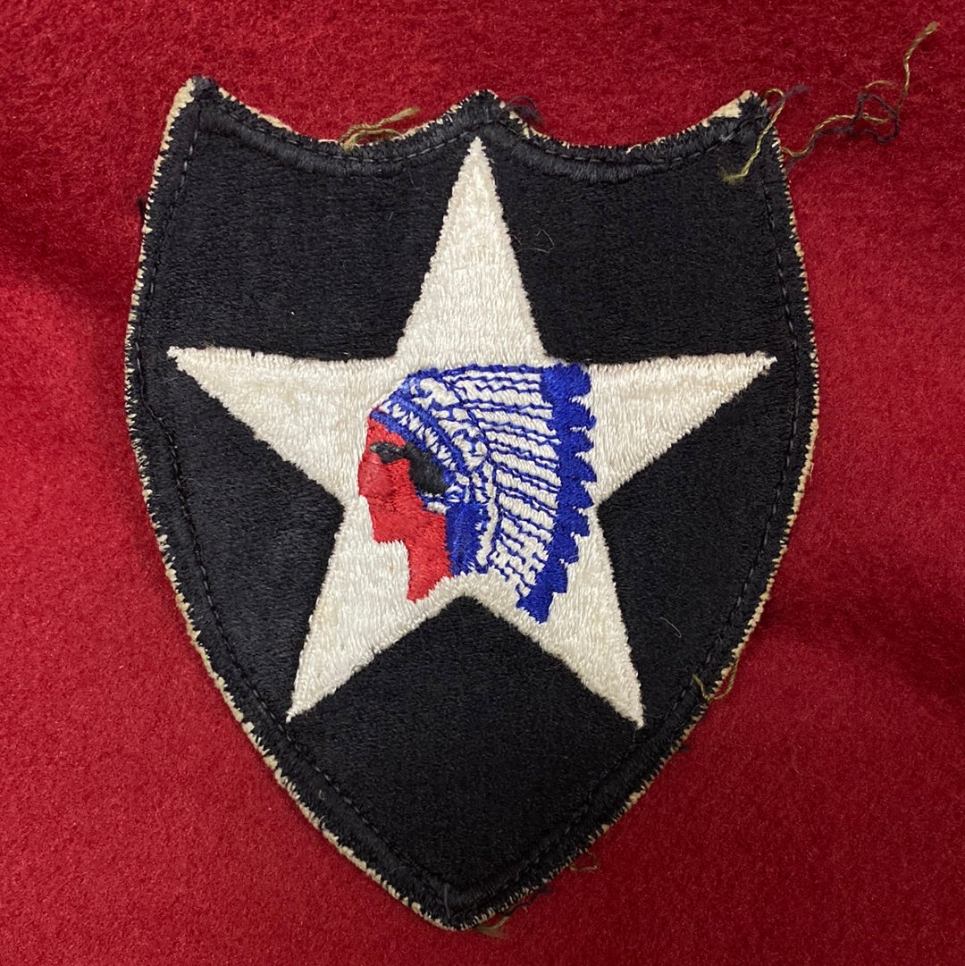 VINTAGE US Army 2nd ID Patch Sew-On (12o22)