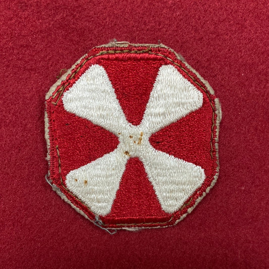 VINTAGE US Army 8th Army Patch Sew-On (12o71)