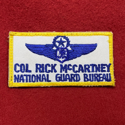 VINTAGE US Army National Guard Bureau Patch Velcro (12o36)
