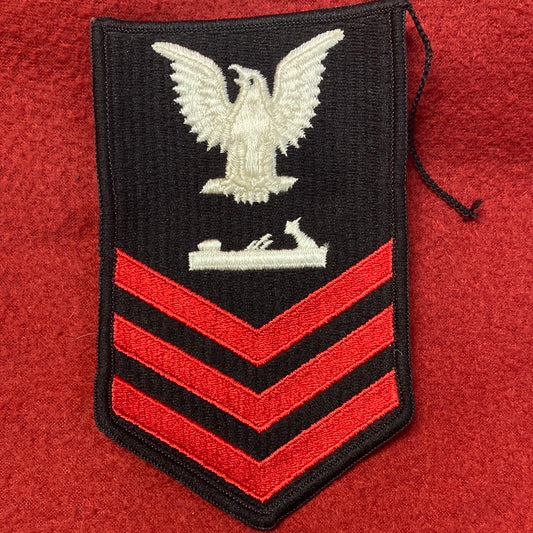 VINTAGE US Navy Coast Guard PETTY OFFICER 1st CLASS PATTERN MAKER Sew On Patch (WSB09-04)