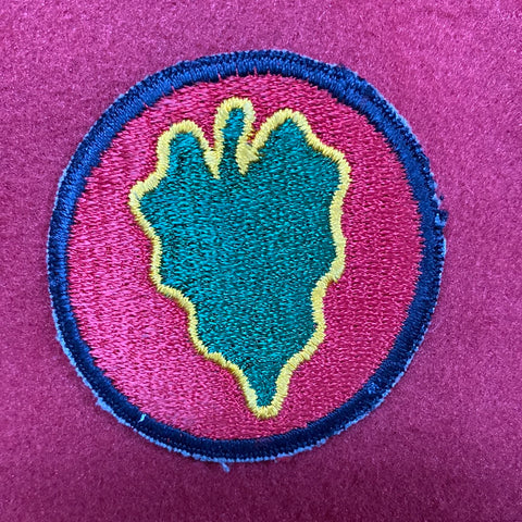 VINTAGE US Army 24th ID Patch Sew-On (12o90)
