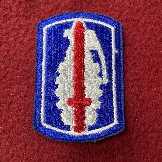 VINTAGE US Army 191st Infantry Brigade Patch Sew-On (12o135)