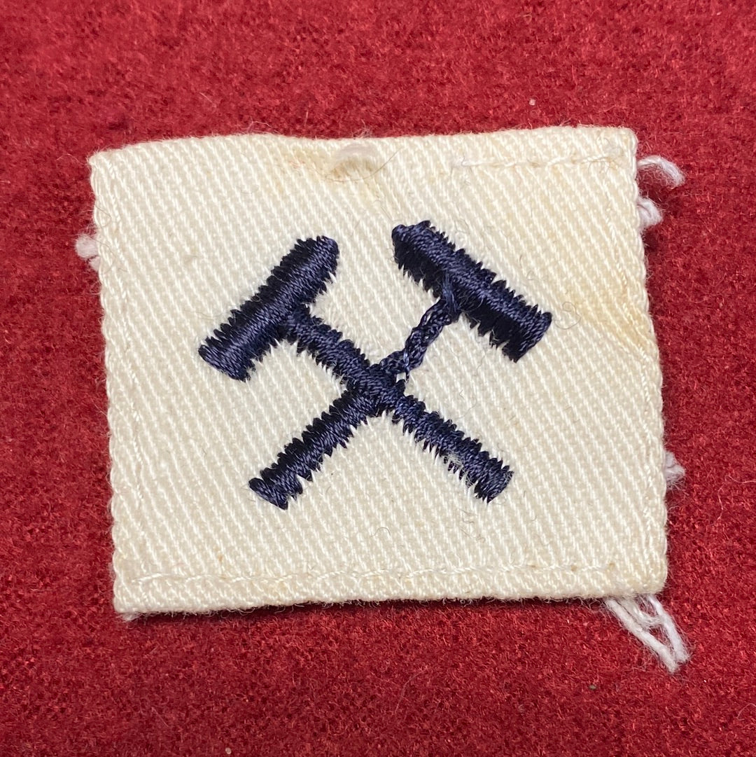 VINTAGE US Navy Coast Guard METALSMITH/MOLDER Sew On Patch (WSB09-167)
