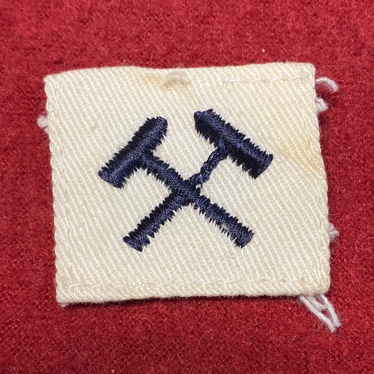 VINTAGE US Navy Coast Guard METALSMITH/MOLDER Sew On Patch (WSB09-167)