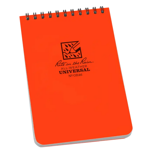 OR46 4x6 Orange Top Spiral Pocket Rite in the Rain Notebook 4" x 6" (OR46)